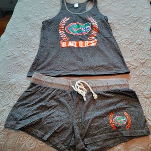 University of Florida UF Gators shorts and tank pajamas or casual.